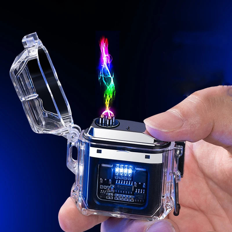 Encendedor plasma con linterna a prueba de agua