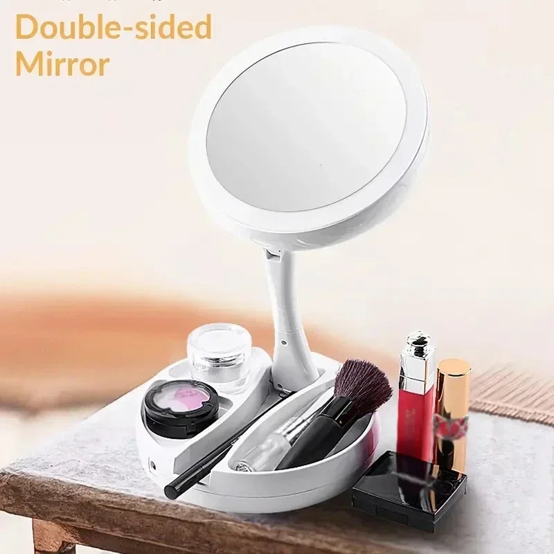 Espejo Led plegable con luz