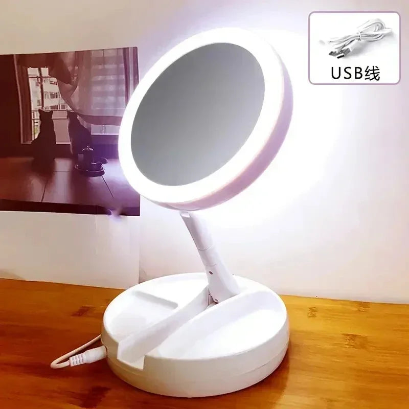 Espejo Led plegable con luz