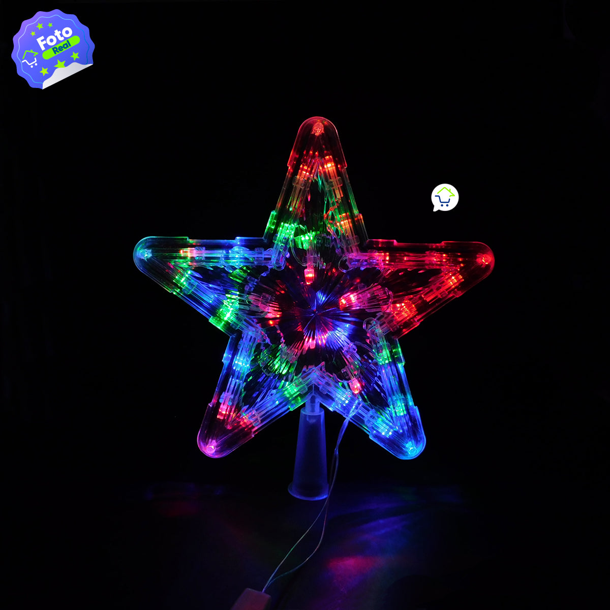 Estrella Árbol De Navidad Luz Led