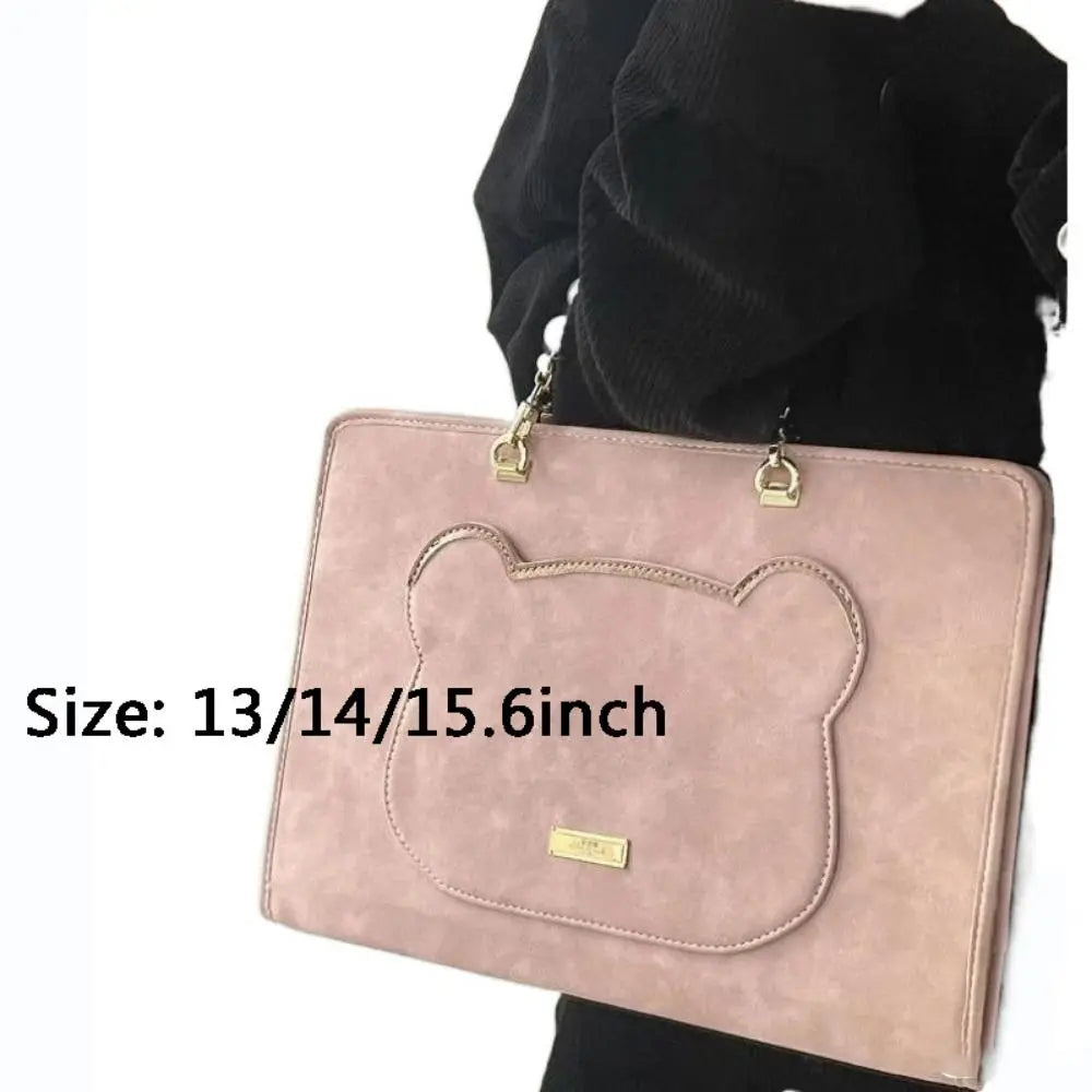 🟡 Funda rosa para ordenador portátil de 13/14/15,6 pulgadas, funda protectora para portátil bolsas con asa