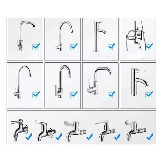 Grifo Ahorrador De Agua Cocina Cuello Flexible 2 Funciones