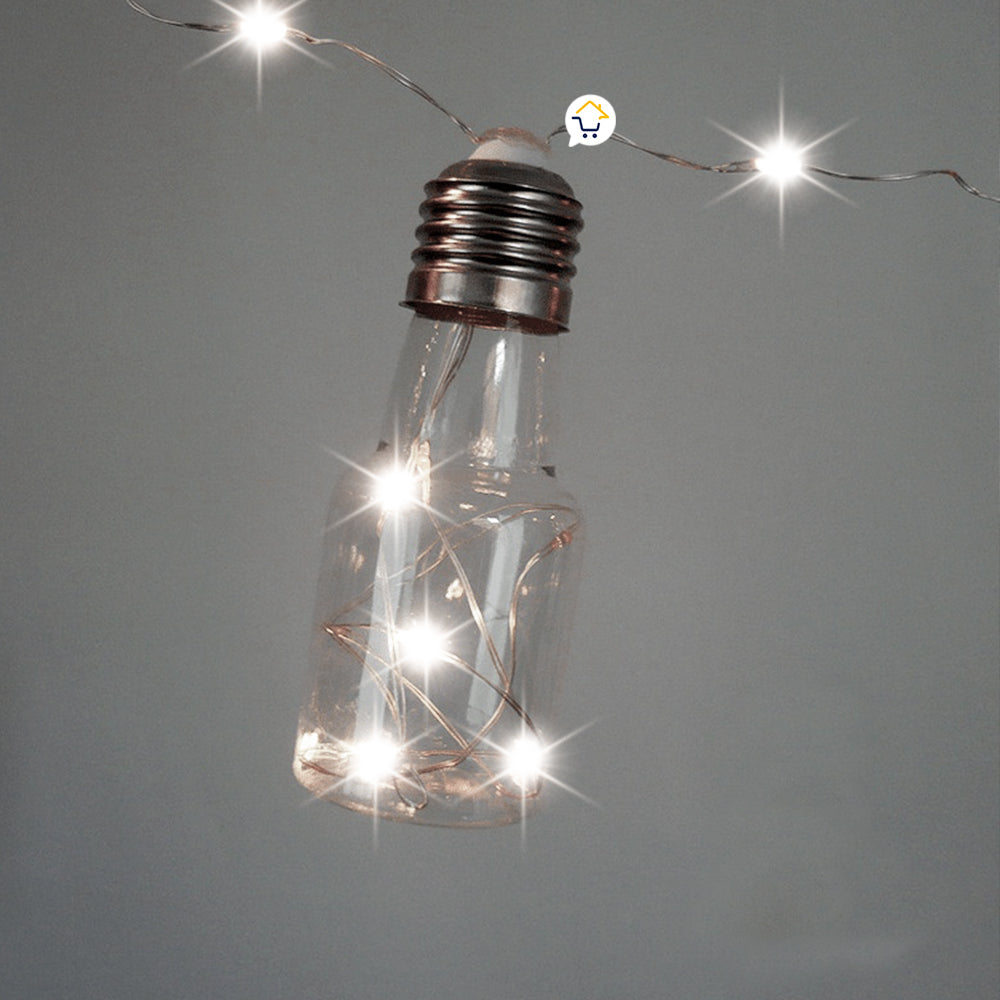 Guirnalda Luces Micro Led Botellas x10 Navidad 3.3 Mts