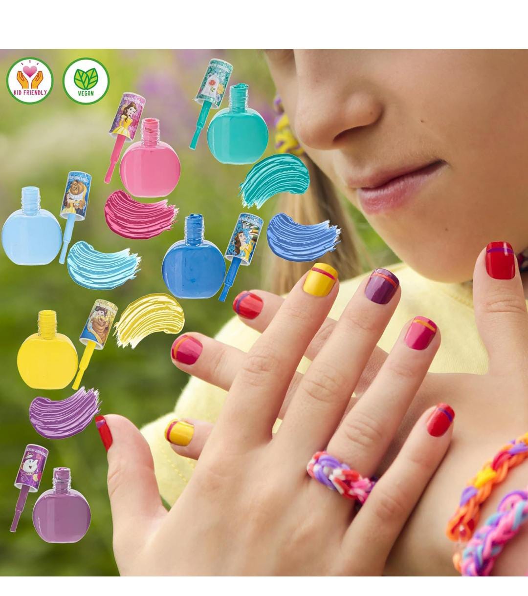 Juego de 18 esmaltes para niñas princesas Disney