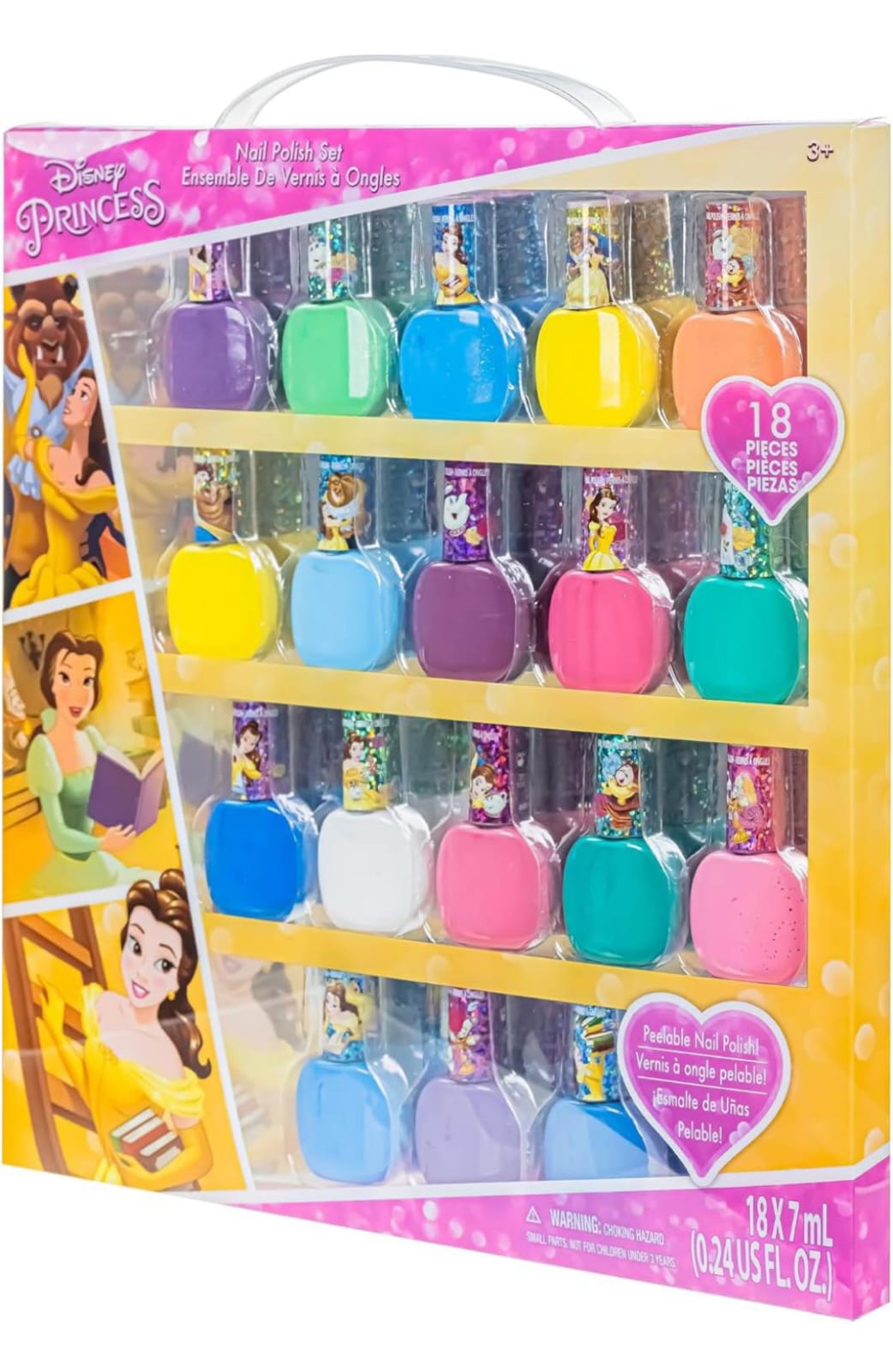 Juego de 18 esmaltes para niñas princesas Disney