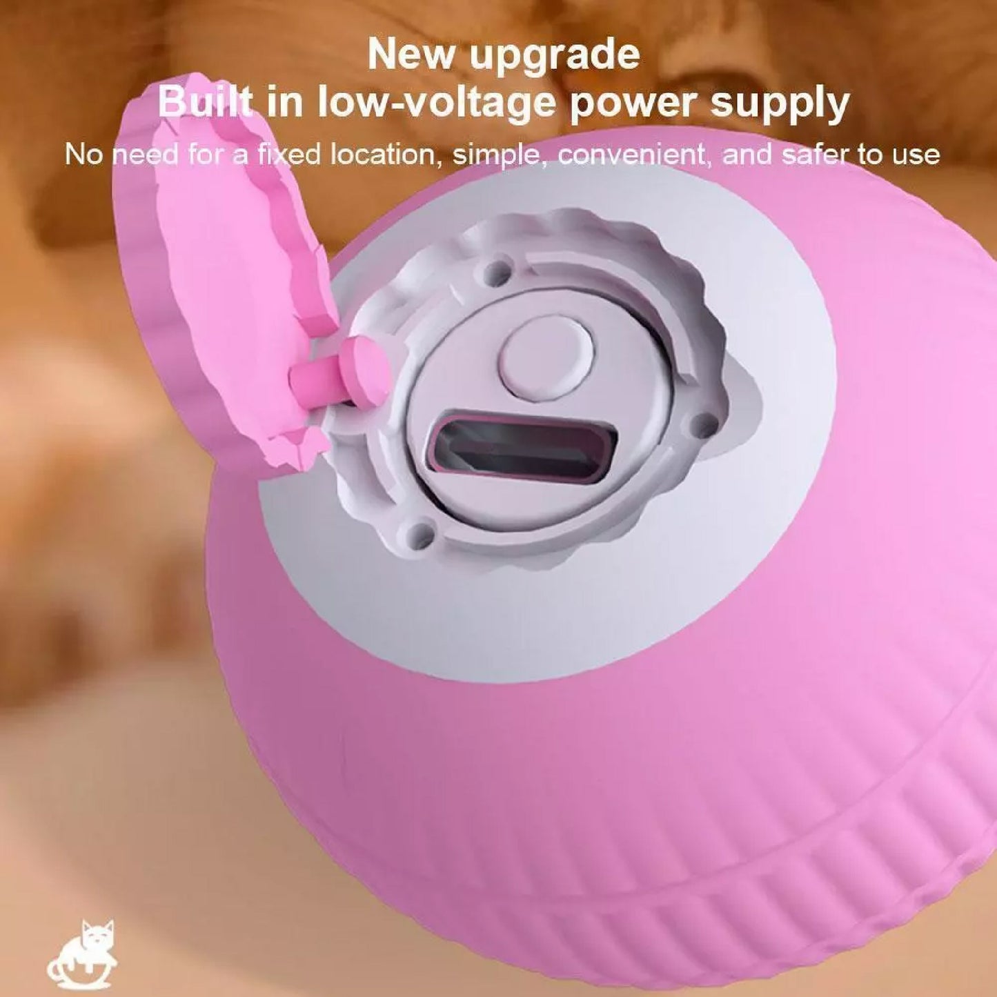 Juguete Pelota Bola Interactiva Automática Gato Recargable