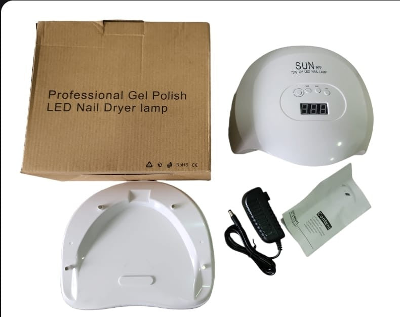 Lámpara Led Sun R9 72W secador de uñas