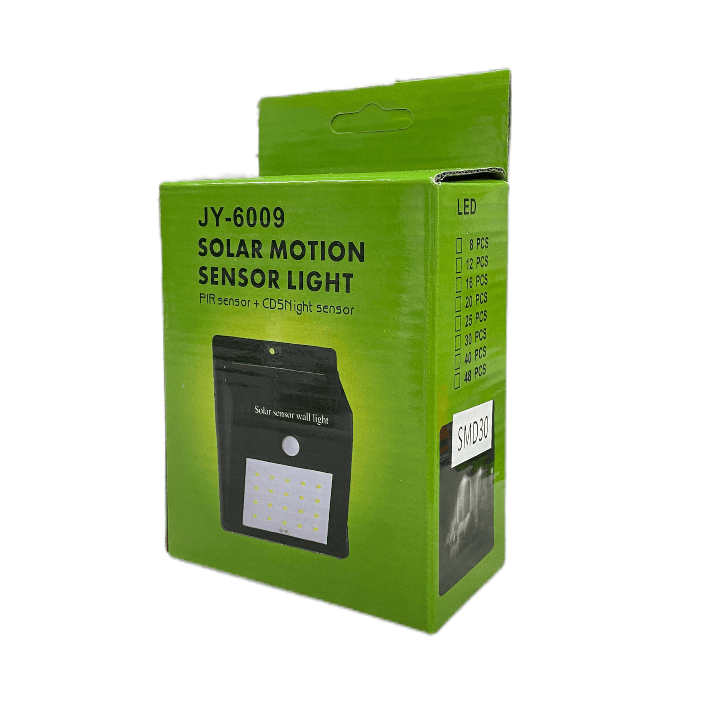 Lámpara Solar Exterior 30LED Recargable sensor de movimiento