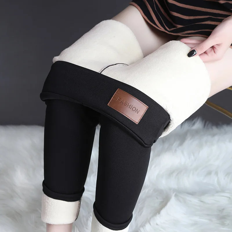 🟡 Leggings térmicos gruesos de cintura alta sin costuras, cálidas de moda para el frio, pantalones aislados leggins deportivo mujer invierno y bajas temperaturas, leggins térmicos mujer de moda