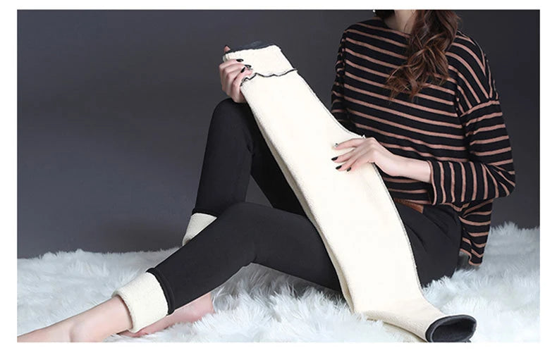 🟡 Leggings térmicos gruesos de cintura alta sin costuras, cálidas de moda para el frio, pantalones aislados leggins deportivo mujer invierno y bajas temperaturas, leggins térmicos mujer de moda