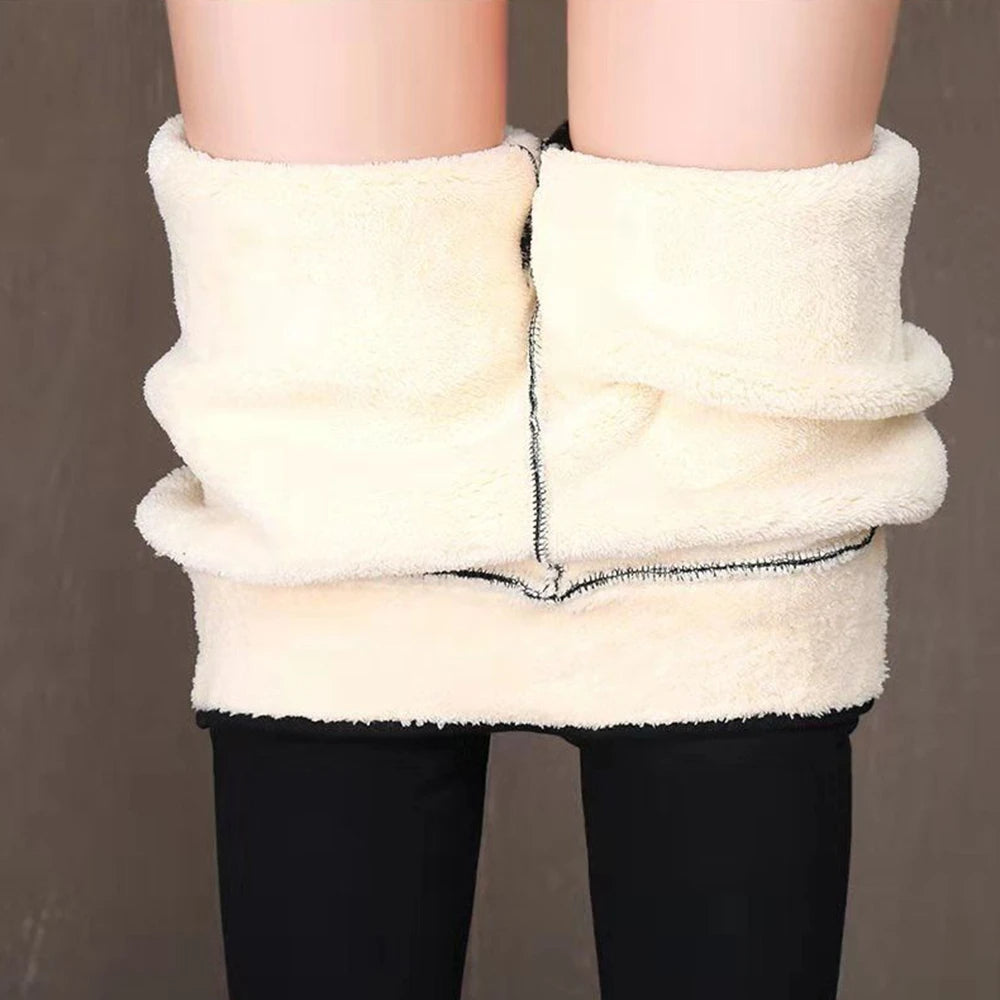 🟡 Leggings térmicos gruesos de cintura alta sin costuras, cálidas de moda para el frio, pantalones aislados leggins deportivo mujer invierno y bajas temperaturas, leggins térmicos mujer de moda