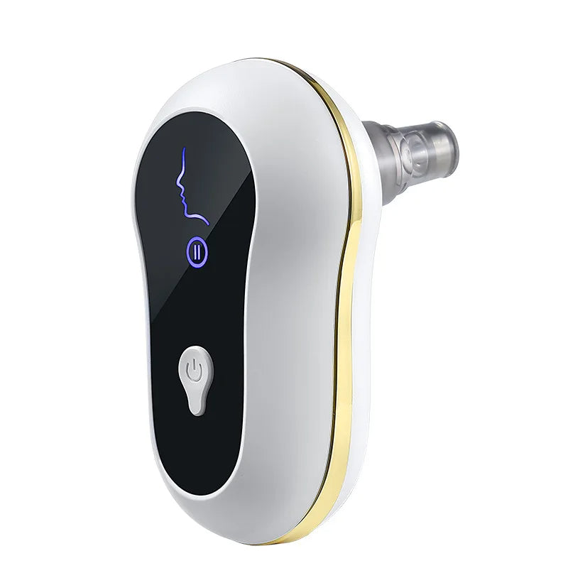 Limpiador eléctrico de puntos negros, máquina portátil personalizable para espinillas, limpieza profunda facial, succión al vacío, limpieza de la piel, máquina de belleza para el cuidado