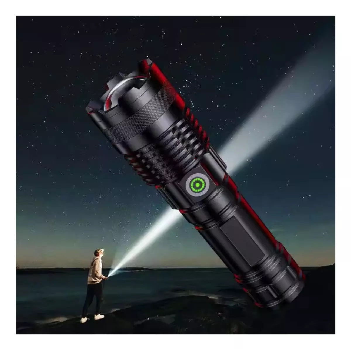Linterna Led De Alta Potencia De 30w Táctica