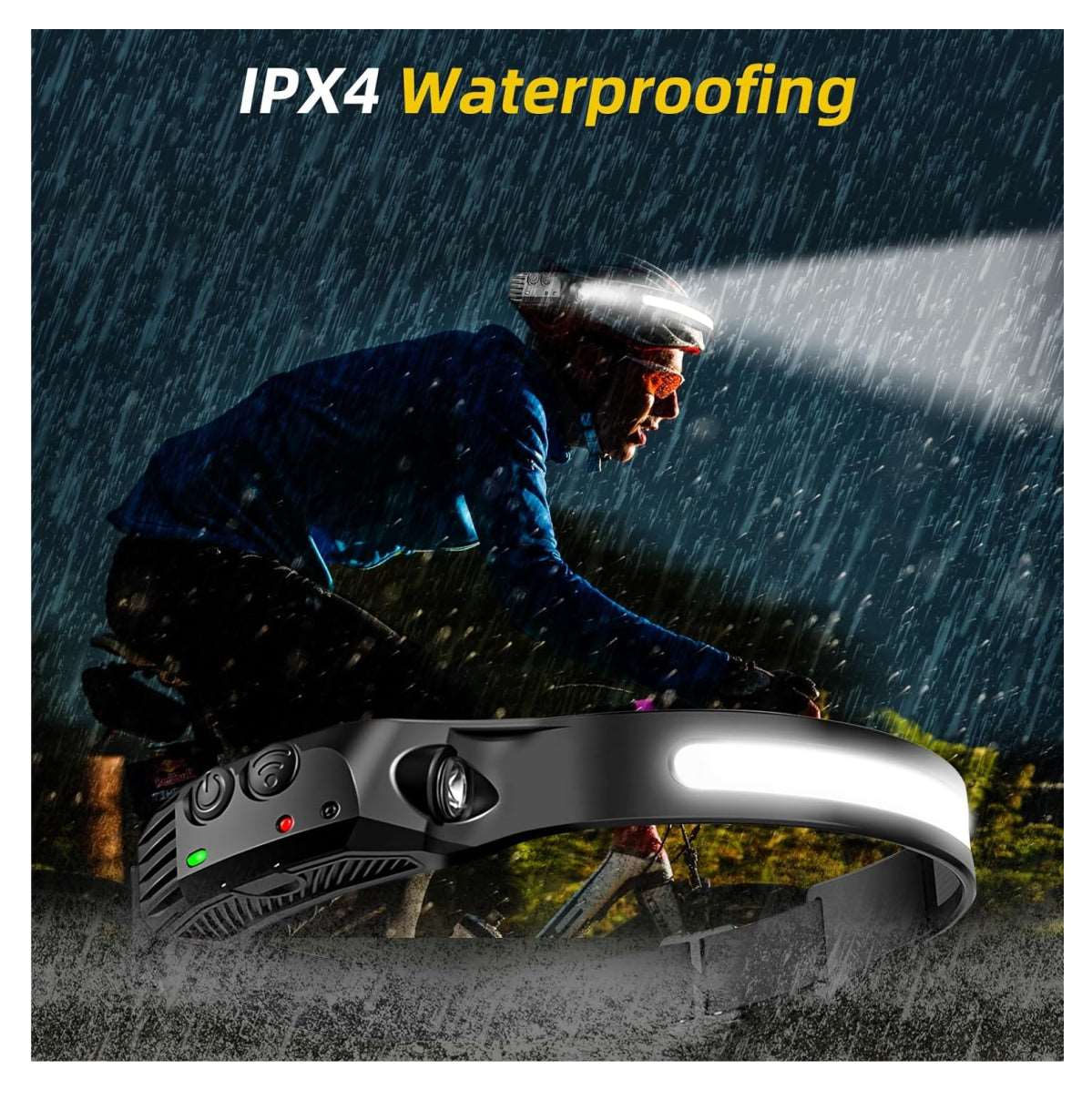 Linterna Luz Led Frontal Con Sensor de Movimiento