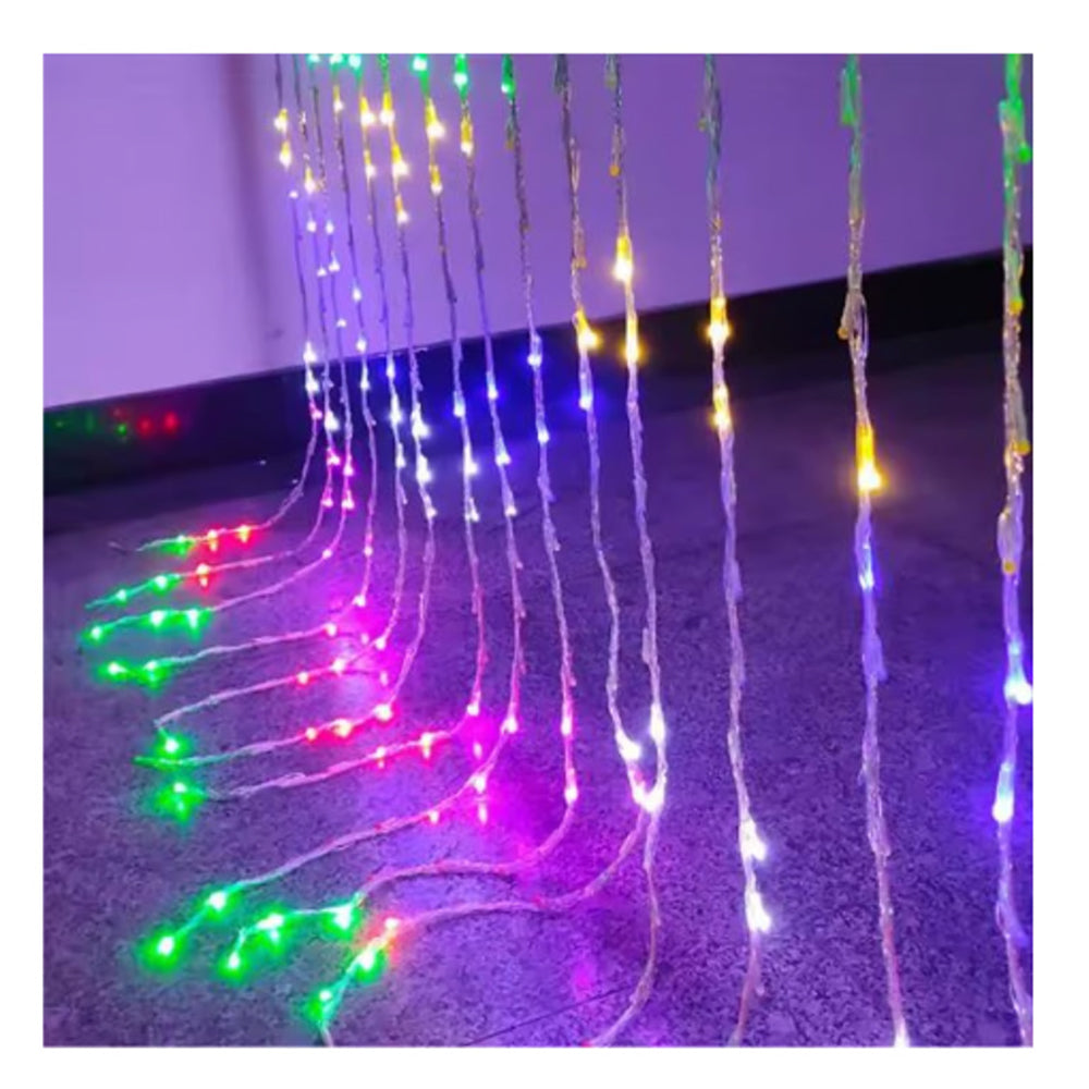 Luces De Navidad Cascada Sube y Baja 6mtsx1mt