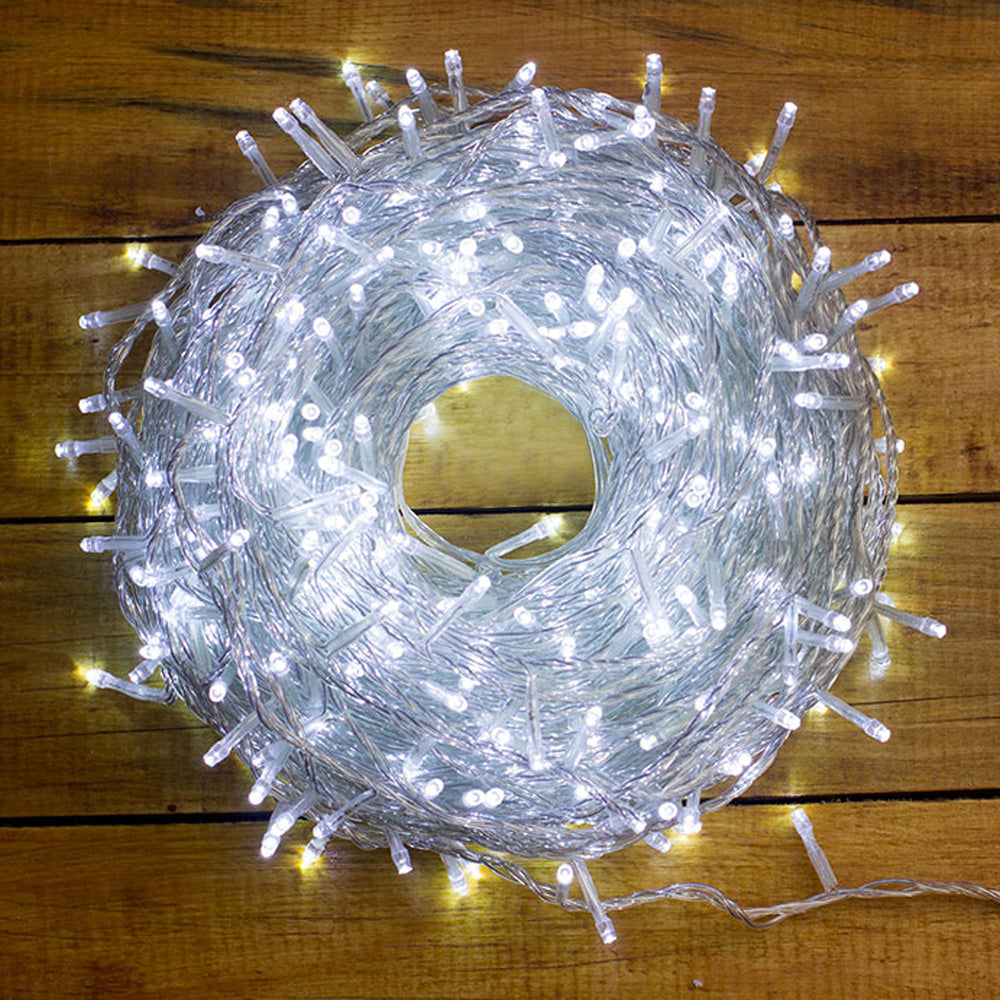 Luz Led Lineal 50 Mts 500 Led Blanca Luces Navidad