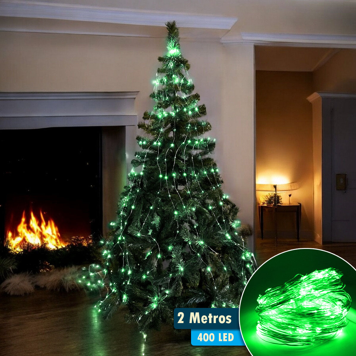 Luz Micro Led Cascada x 400 Led