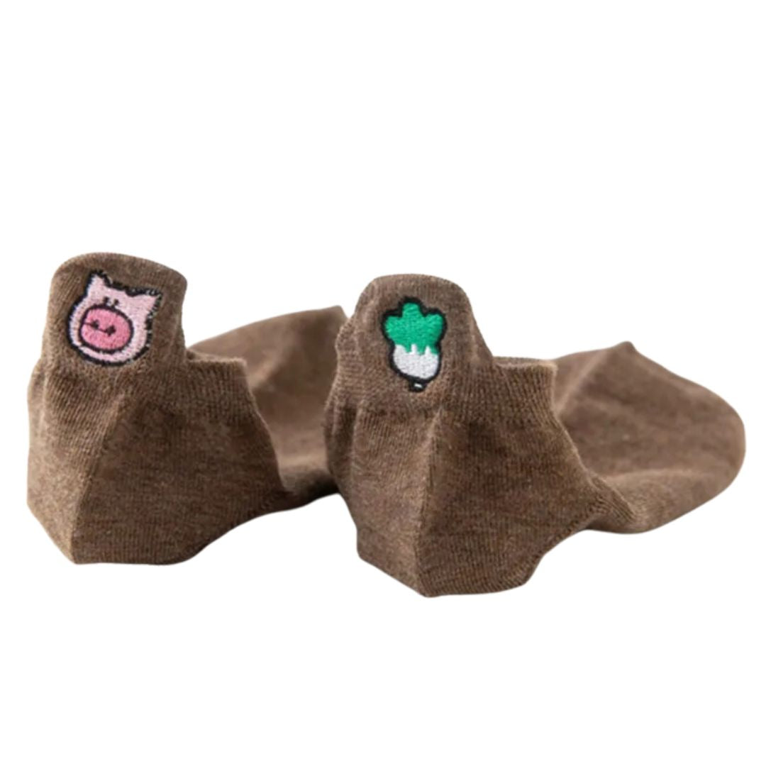 Medias Tobilleras Animalitos x 10 Pares Surtidos
