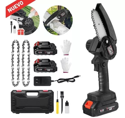 Mini Moto Cierra Dos Baterías y Cadena