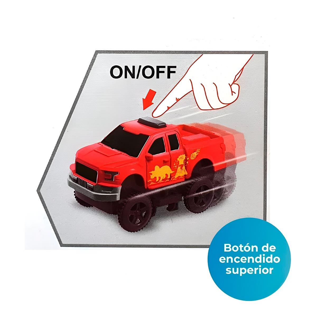 Pista dinosaurios carros