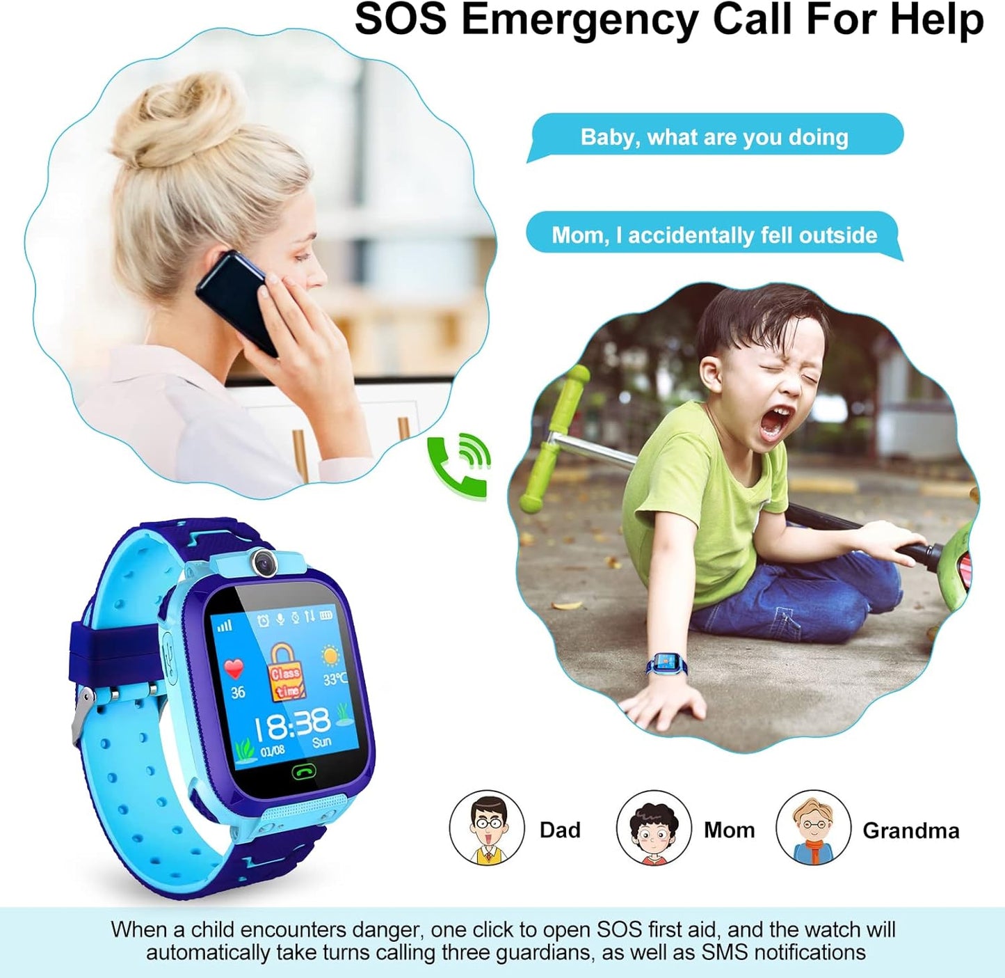 Reloj Inteligente Para Niñas y Niños