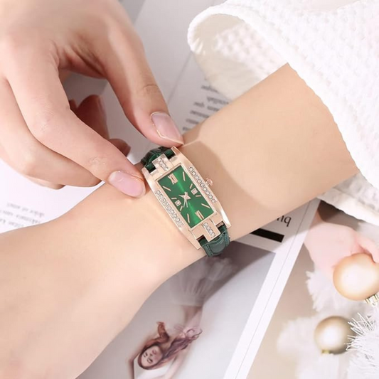 Reloj verde de moda para dama