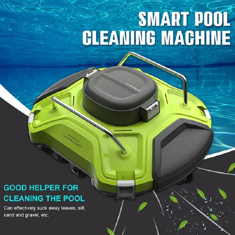 🟡 Robot aspirador automático para piscina, aspirador inalámbrico IPX8, succión lateral, doble Motor