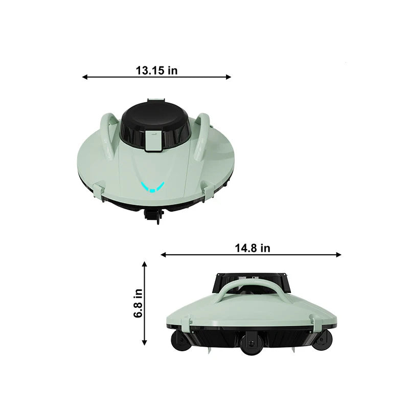 🟡 Robot aspirador automático para piscina, aspirador inalámbrico IPX8, succión lateral, doble Motor
