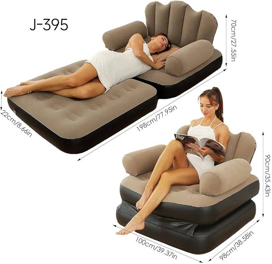 Sofá Cama Inflable Reposabrazos Colchón