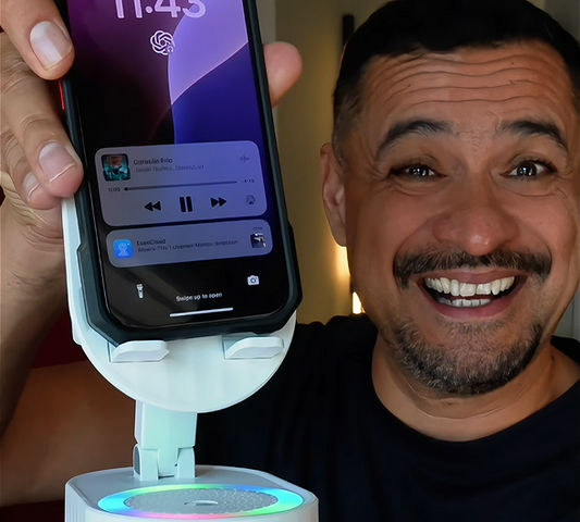 Soporte Para Celular Con Parlante RGB y PowerBank