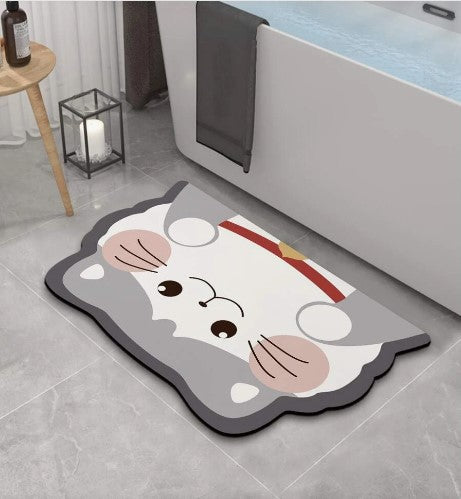 Tapete Absorbente Gato Para Bano Hogar