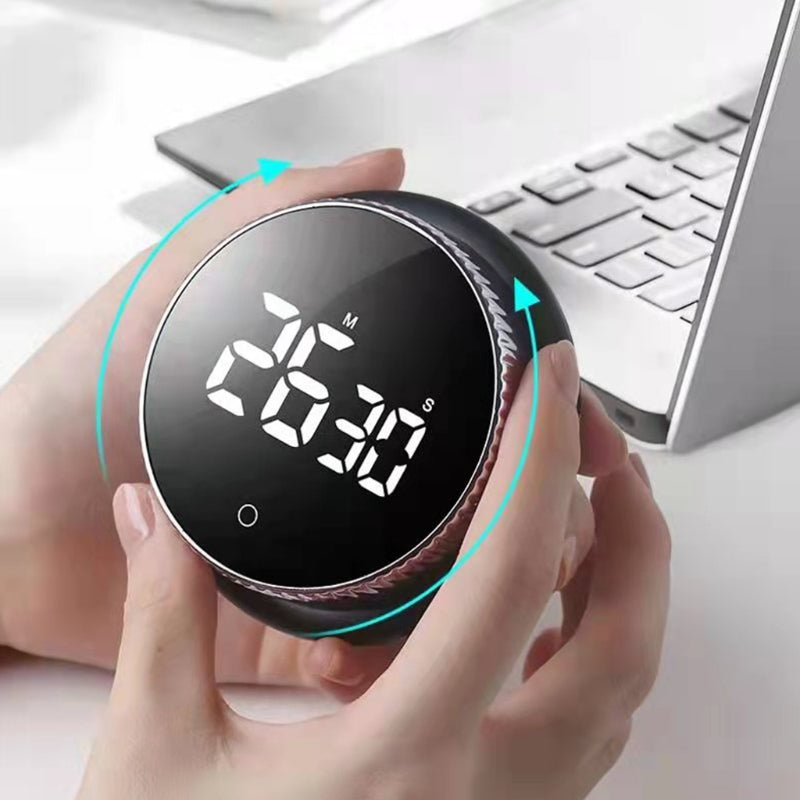 Temporizador Magnético Cronometro Alarma Digital Giratorio