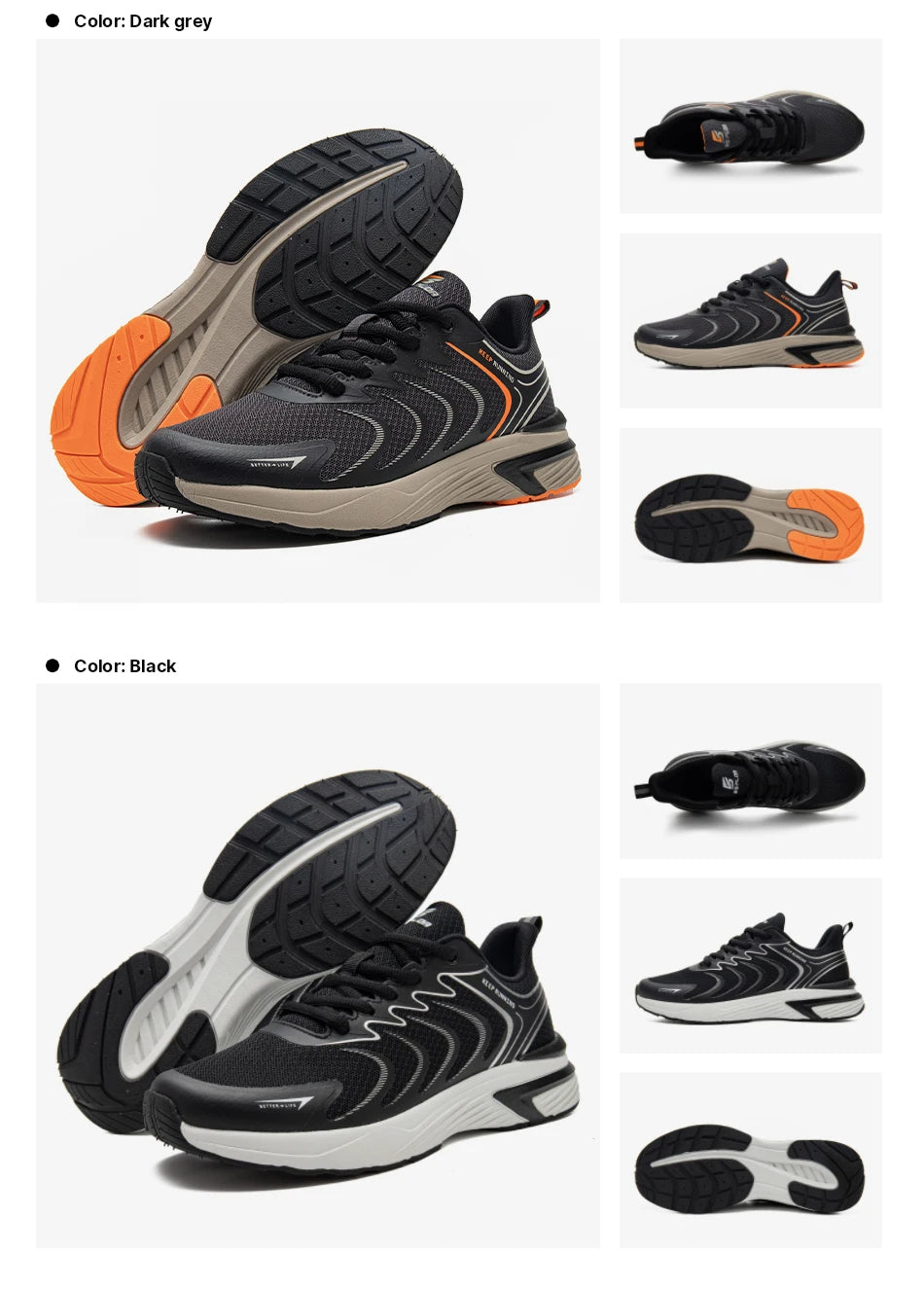 🟡 Tenis deportivos para hombre, nuevas zapatillas de correr transpirables de malla para hombre, zapatillas ligeras y coloridas para caminar