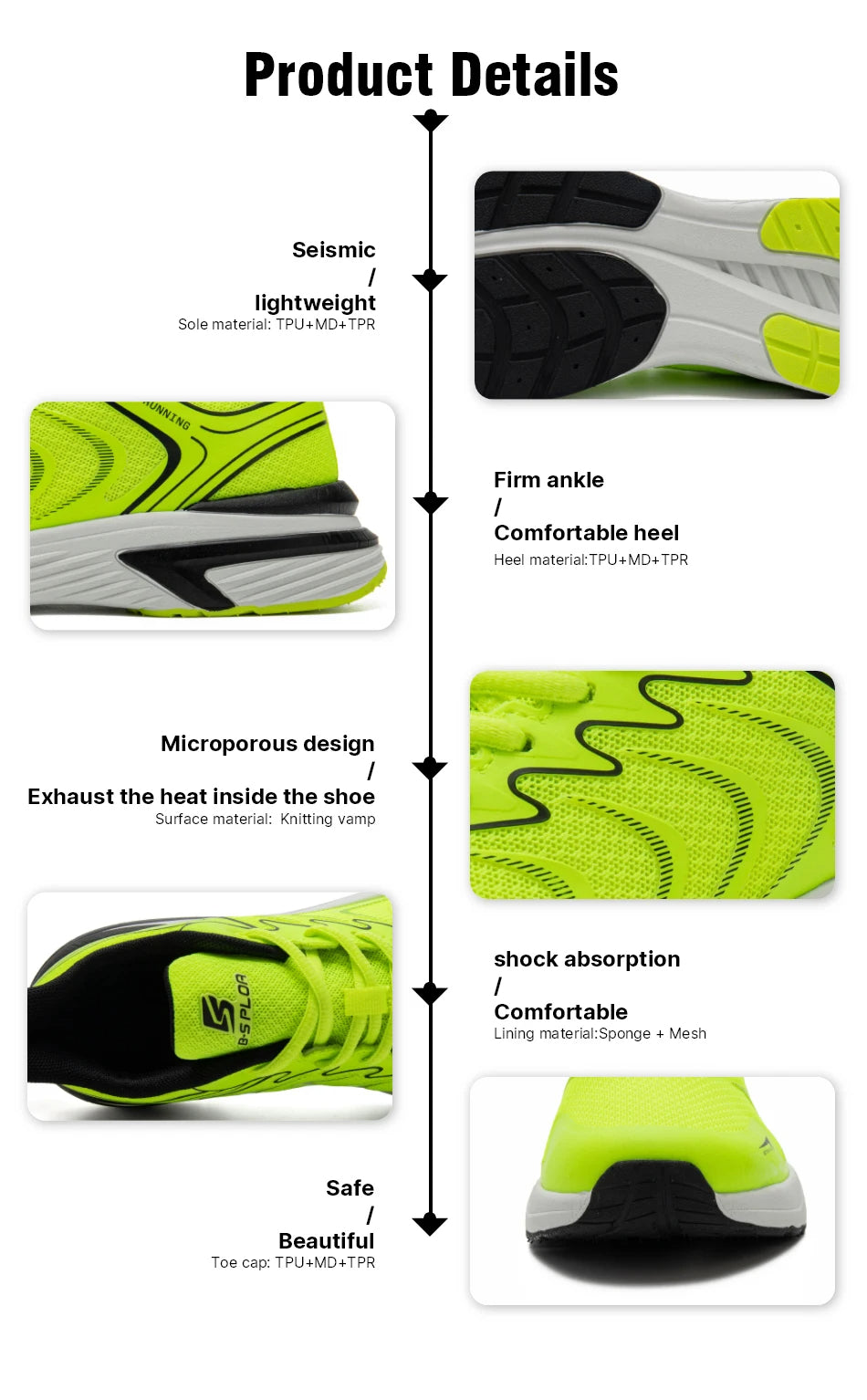 🟡 Tenis deportivos para hombre, nuevas zapatillas de correr transpirables de malla para hombre, zapatillas ligeras y coloridas para caminar