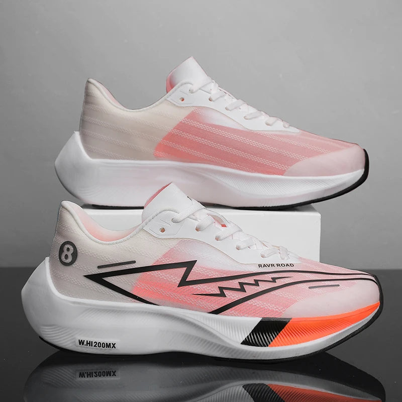 🟡Tenis deportivos para hombre, zapatillas para correr con placa de carbono y palma completa, zapatillas de entrenamiento para atletismo absorbentes de golpes para carreras de maratón para hombre y mujer