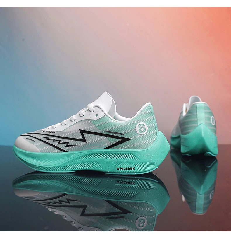 🟡Tenis deportivos para hombre, zapatillas para correr con placa de carbono y palma completa, zapatillas de entrenamiento para atletismo absorbentes de golpes para carreras de maratón para hombre y mujer