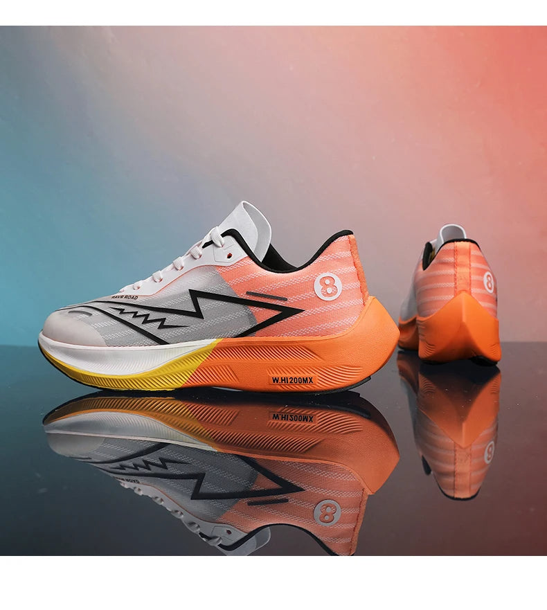 🟡Tenis deportivos para hombre, zapatillas para correr con placa de carbono y palma completa, zapatillas de entrenamiento para atletismo absorbentes de golpes para carreras de maratón para hombre y mujer
