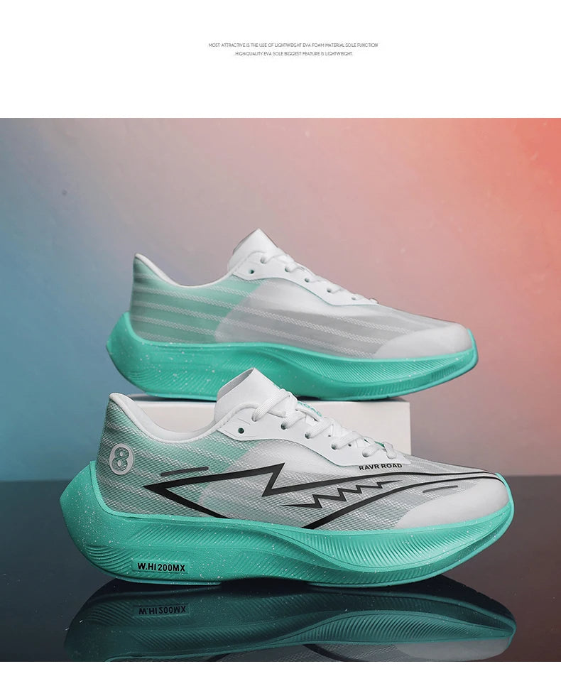 🟡Tenis deportivos para hombre, zapatillas para correr con placa de carbono y palma completa, zapatillas de entrenamiento para atletismo absorbentes de golpes para carreras de maratón para hombre y mujer