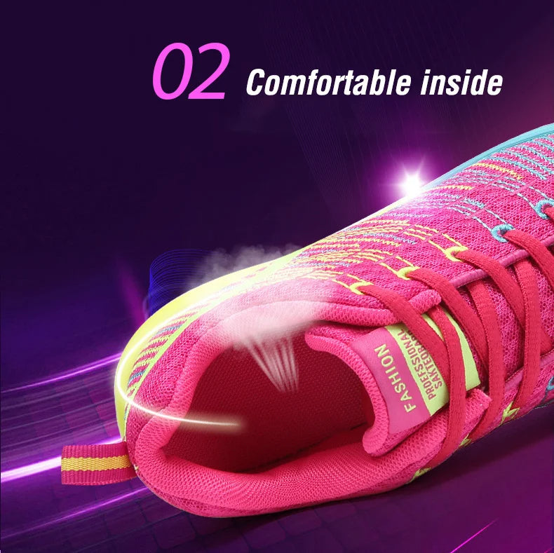 🟡 Tenis para mujer, zapatillas deportivas de malla con aumento de altura de 4CM con cojín de aire para Fitness, zapatillas deportivas transpirables para caminar para mujer
