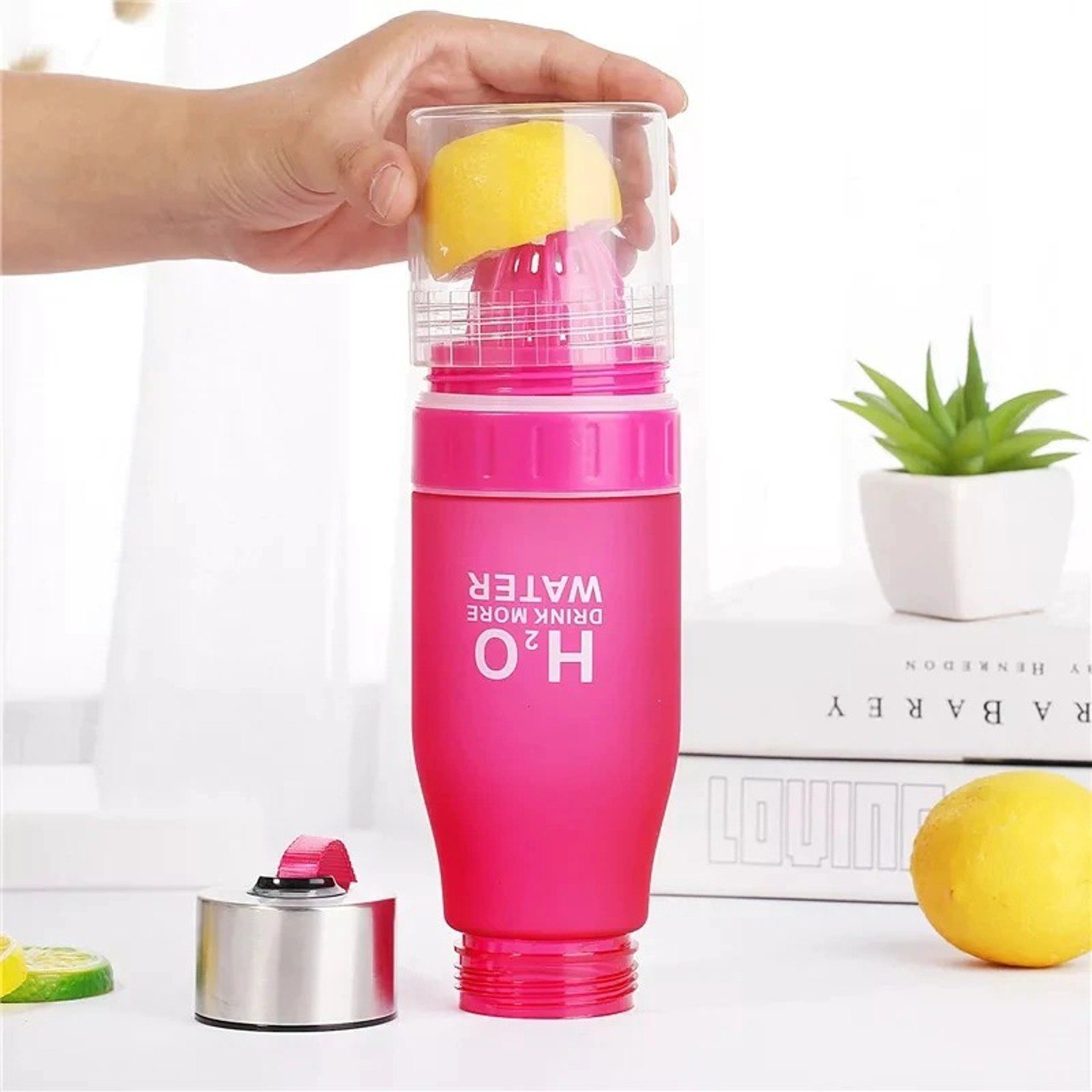 Termo Botilito 650ml Exprimidor Limonada