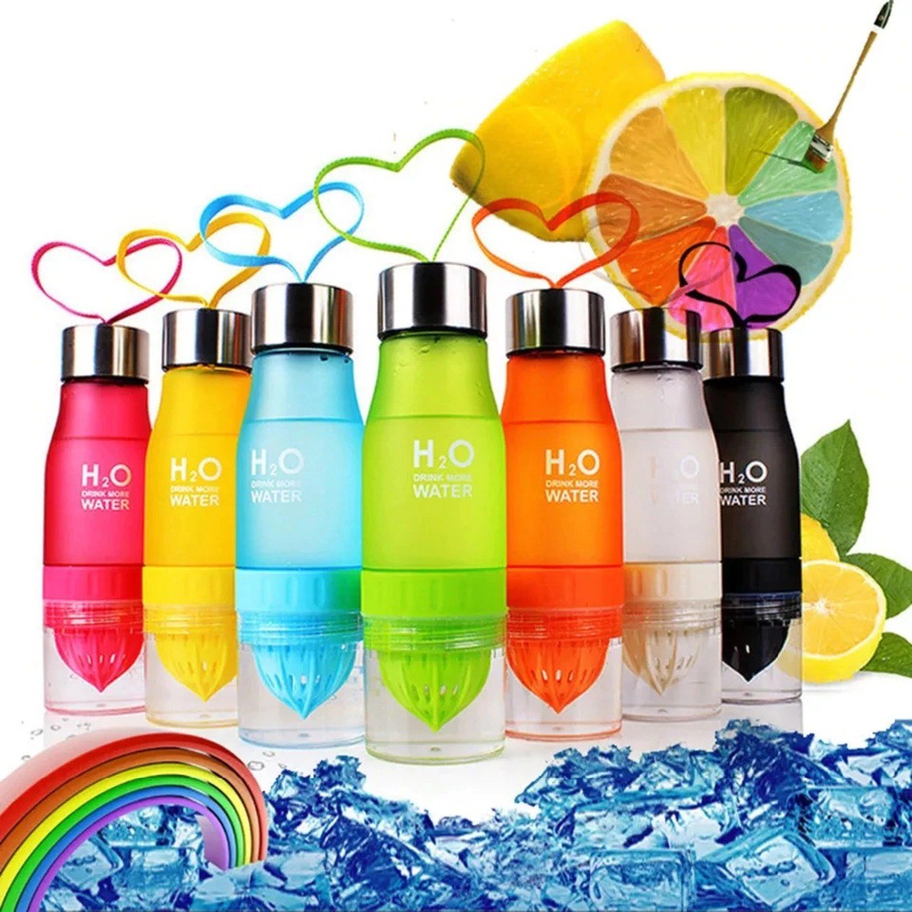 Termo Botilito 650ml Exprimidor Limonada
