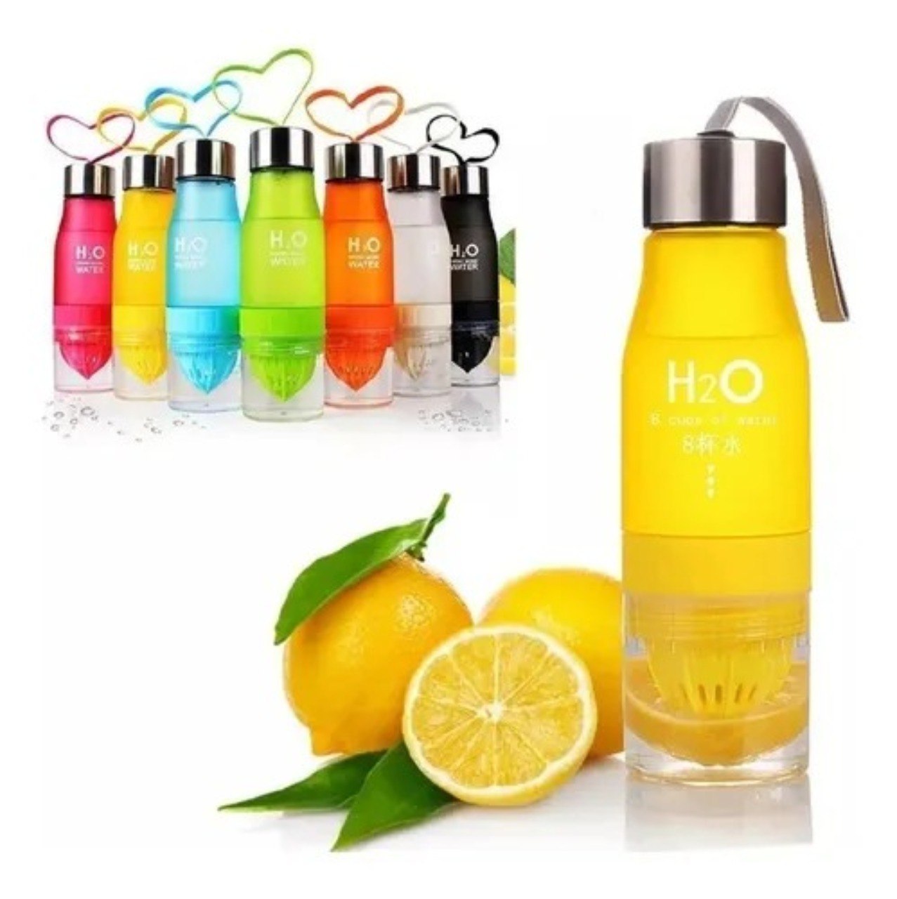 Termo Botilito 650ml Exprimidor Limonada