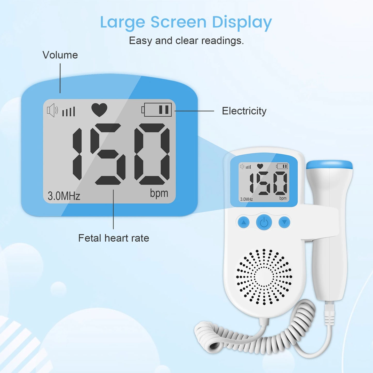 Ultrasonido Portátil Doppler Fetal