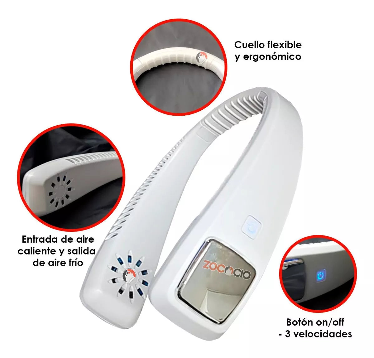 Ventilador Personal Portatil Para Cuello