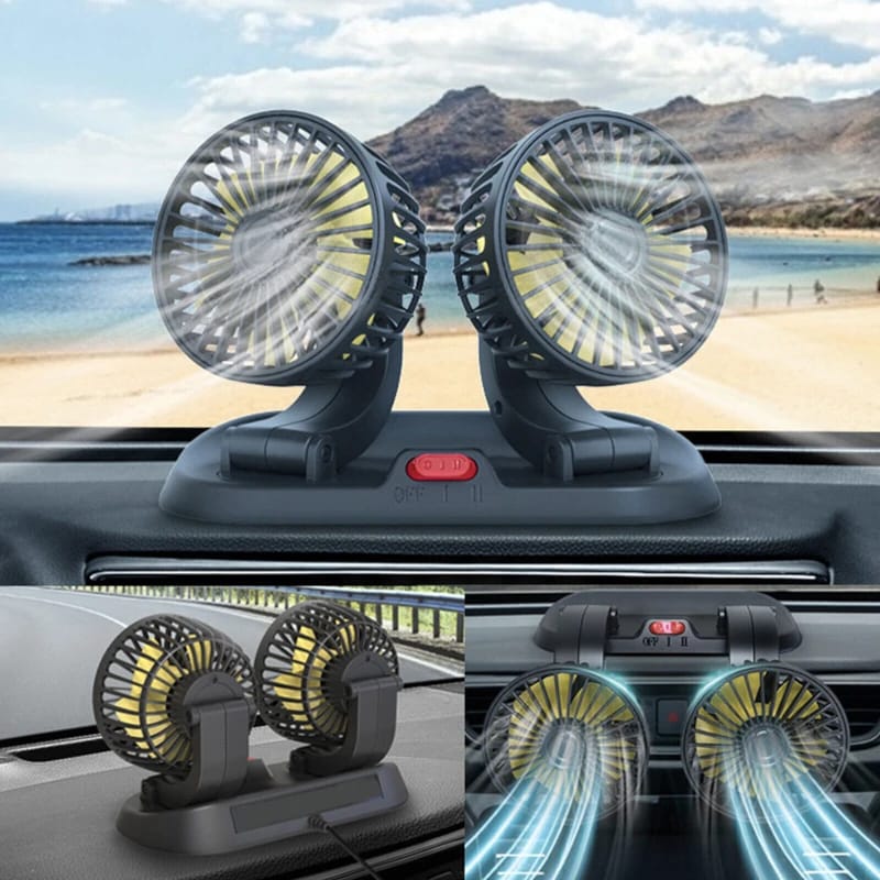 Ventilador portátil de carro 12 voltios