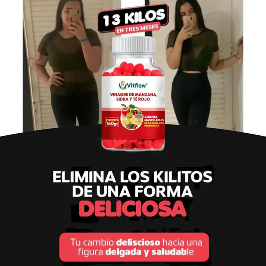 Vitflow Gomitas Naturales Vinagre De Manzana