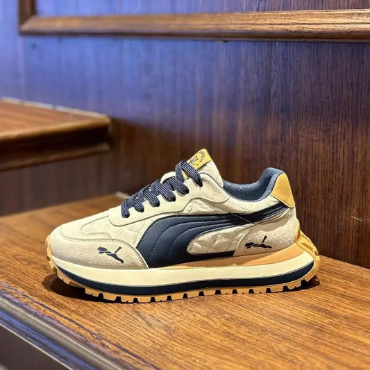 🟡 Zapatos Deportivos Suela Gruesa Hombre