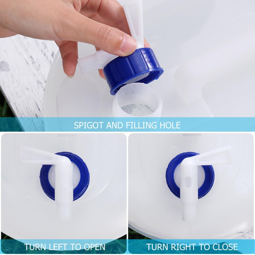 Contenedor plegable agua camping 10 litros