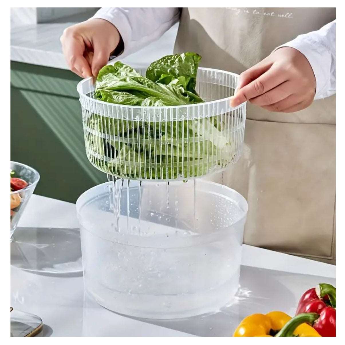Centrifugador Con Escurridor Cocina Verduras
