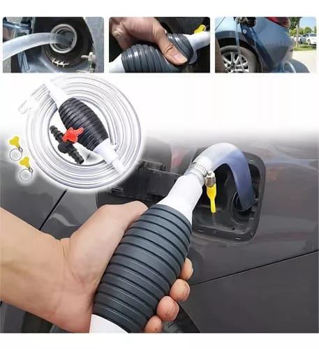 Manguera bomba para extraer gasolina